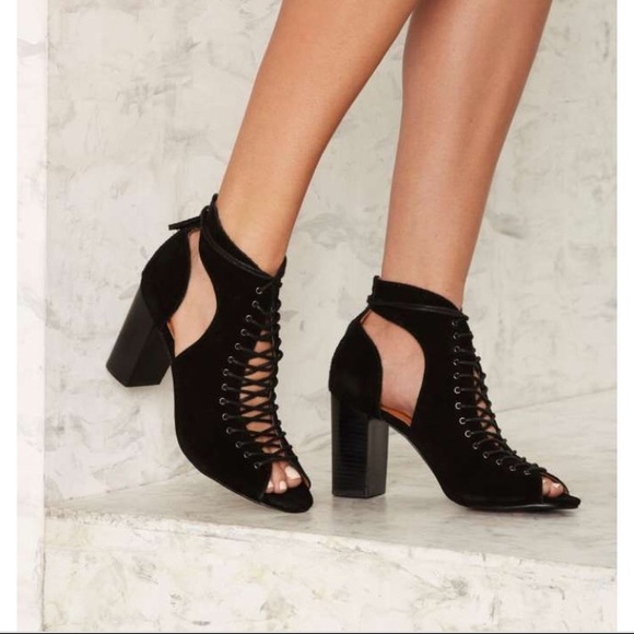 Urge vapor lace up heels (nastygal) new - Picture 1 of 7
